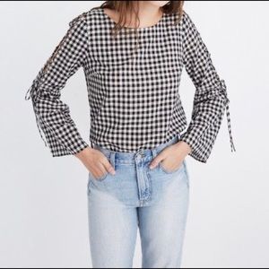 Madewell | Buffalo Tie Shoulder Blouse Top